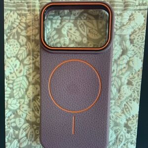 Apple Purple Case with Orange Trim
